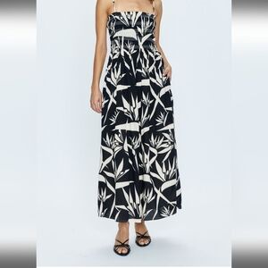 24. Pistola Elegant Black and White Maxi Dress